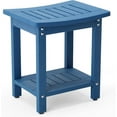 thumbnail image 1 of Dycanpo HDPS Shower Bench Seat, Bath Spa Foot Stool for Inside Shower Waterproof, Navy Blue, 1 of 8