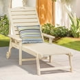 thumbnail image 1 of Dycanpo Lounge Chair Outdoor, Resin Chaise Lounge with Wheels & Adjustable Backrest,Sand, 1 of 9