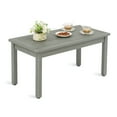 thumbnail image 1 of Dycanpo Outdoor Coffee Table Rectangle, HDPS Patio Tables for Outside, 17.7"x 35"x17.7", Light Gray, 1 of 8