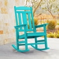 thumbnail image 1 of Dycanpo Outdoor Rocking Chair, Weather Resistant Proch Rocker for Adult, Aruba Blue, 1 of 8