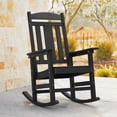 thumbnail image 1 of Dycanpo Outdoor Rocking Chair, Weather Resistant Proch Rocker for Adult, Black, 1 of 8