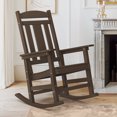 thumbnail image 1 of Dycanpo Outdoor Rocking Chair, Weather Resistant Proch Rocker for Adult, Brown, 1 of 9