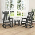 thumbnail image 1 of Dycanpo Outdoor Rocking Chairs*2 and Side Table Set, Weather Resistant Proch Rocker for Adult, Gray, 1 of 8