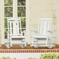 thumbnail image 1 of Dycanpo Outdoor Rocking Chairs Set of 2, Weather Resistant Proch Rocker for Adult, White, 1 of 8