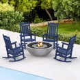 thumbnail image 1 of Dycanpo Outdoor Rocking Chairs Set of 4,for Backyard/Patio/Garden,HDPS-Navy Blue, 1 of 7