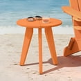 thumbnail image 1 of Dycanpo Outdoor Side Table for Patio, Small Round End Table Weather-Resistant, Orange, 1 of 8