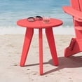 thumbnail image 1 of Dycanpo Outdoor Side Table for Patio, Small Round End Table Weather-Resistant for Living Room, Bedroom, Red, 1 of 9