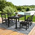 thumbnail image 1 of Dycanpo Patio Dining Chairs Set of 4, Weather Resistant Outdoor Chairs, HDPS - Black, 1 of 7