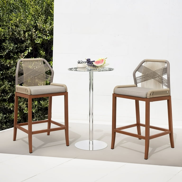 Boho bar stools set of 2 hotsell