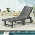 thumbnail image 1 of Dycanpo Chaise Lounge Chair Outdoor, with Adjustable Backrest & Wheels, Red, 1 of 8