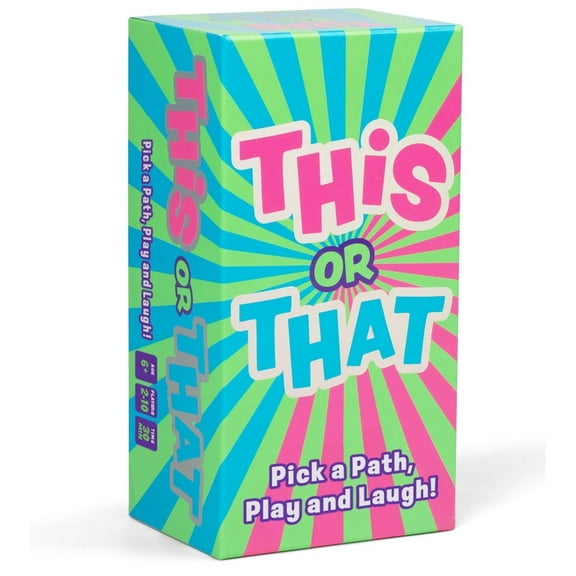 THIS OR THAT Christmas Party Card Game – Family Holiday Game, 300 Either/Or Questions, Ages 8+