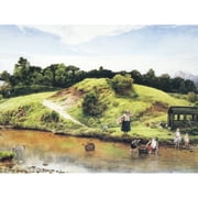 Dyce Scene In Arran Riverside Scotland Painting Extra Large Art Print Wall Mural Poster Premium XL