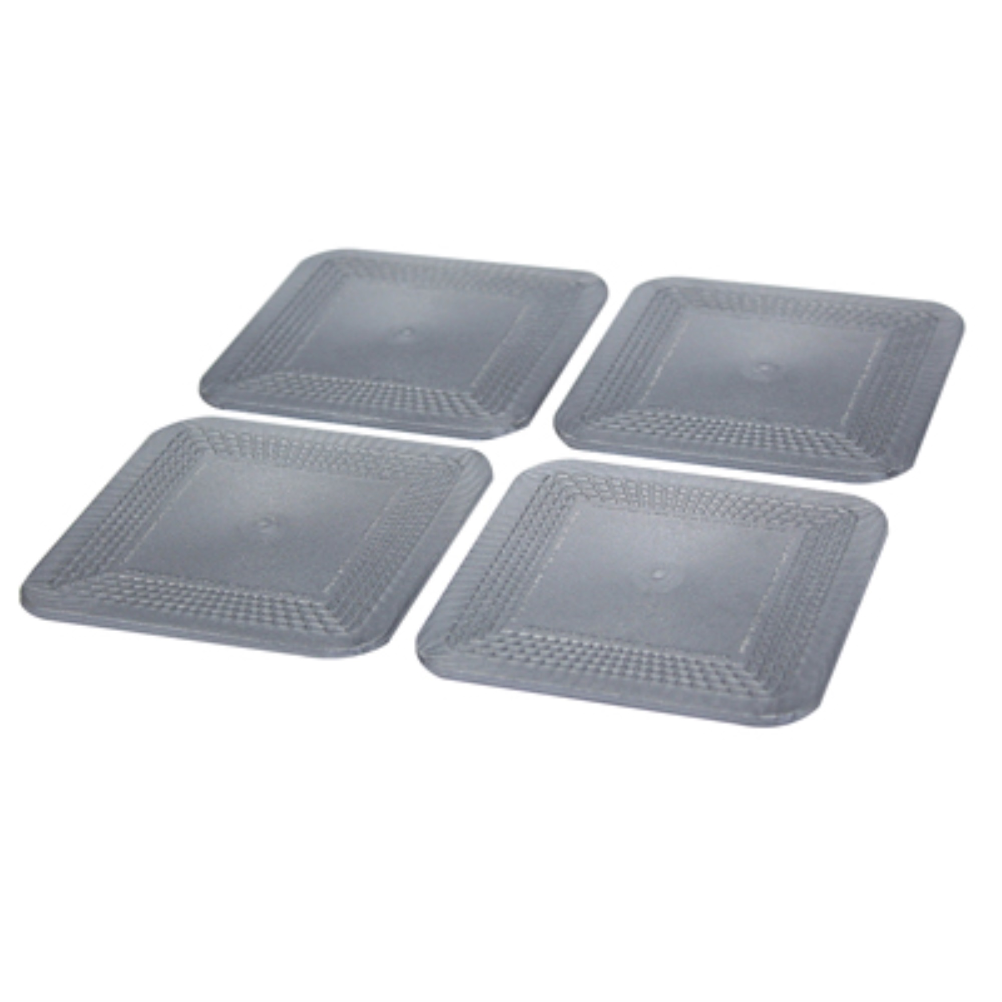 Dycem NonSlip Coasters, Set of 4, Silver