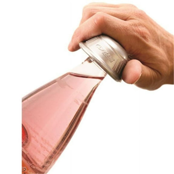 Dycem Non-Slip Cone-Shaped Bottle Opener, Silver