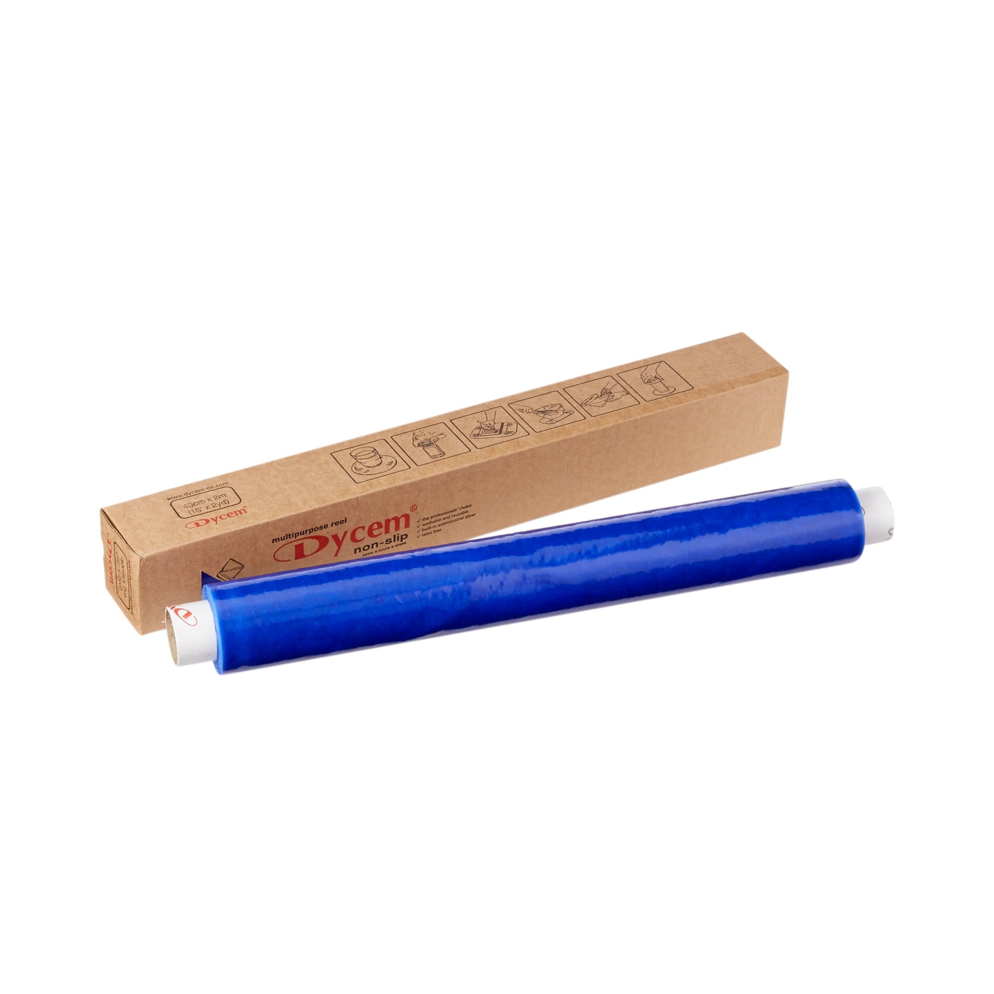 Dycem nonslip material, roll, 16" x 61/2 foot, blue