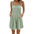thumbnail image 1 of Solid Color Short Overalls Light Green M, 1 of 7