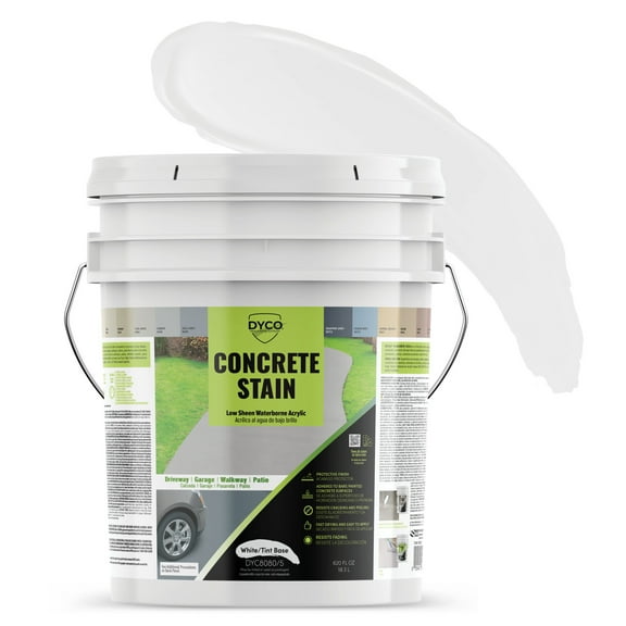 Dyco Acrylic Concrete Stain, Tint Base, 5 Gallon
