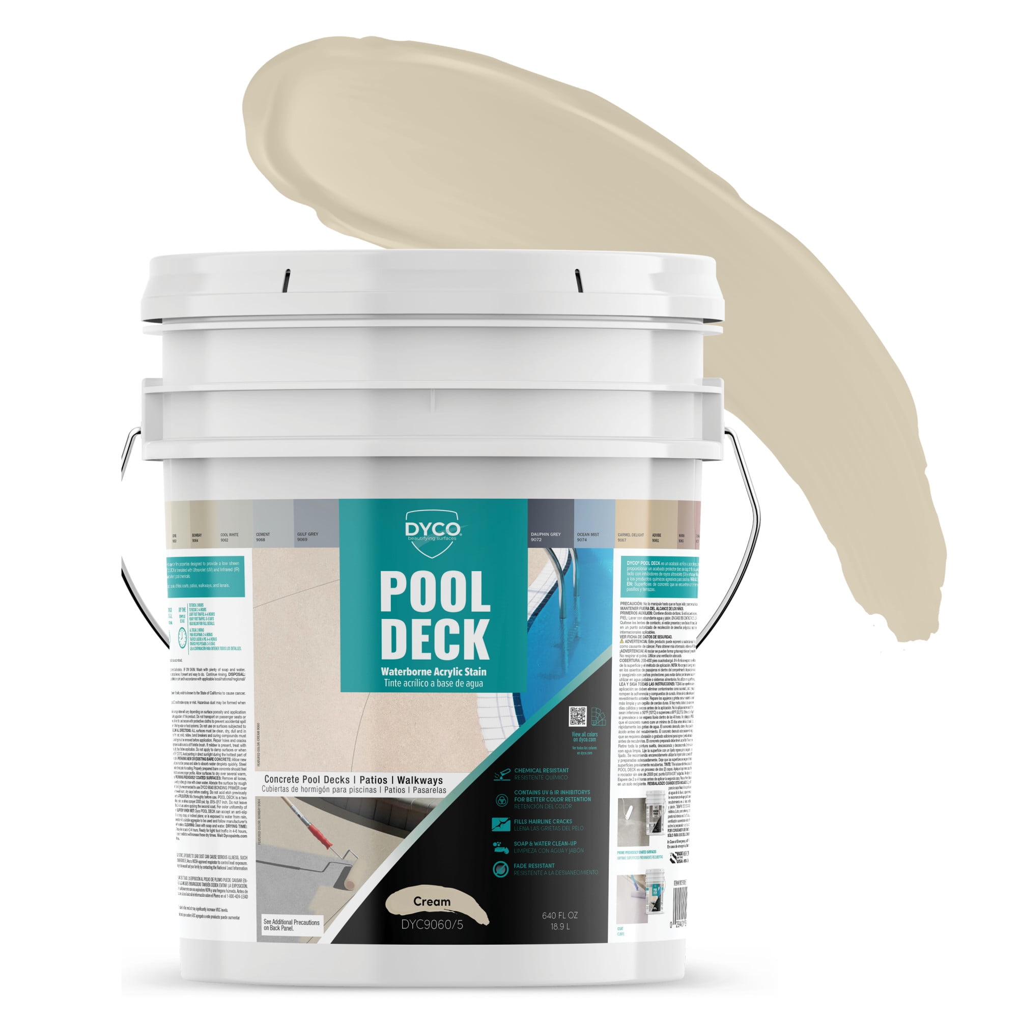Dyco® POOL DECK™, Cream, 5 Gallon