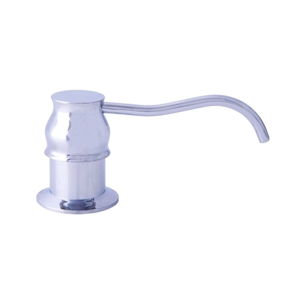 Dyconn Faucet 14. 5oz Curved Soap/Lotion Dispenser Polished, Chrome Finish