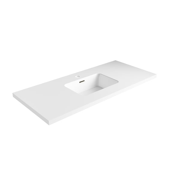 Dyconn Faucet 51 Inch Solid Surface Vanity Top
