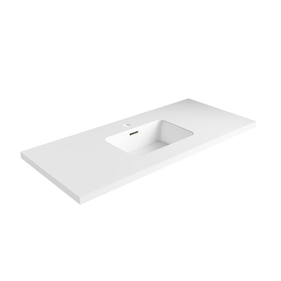 Dyconn Faucet 51 Inch Solid Surface Vanity Top