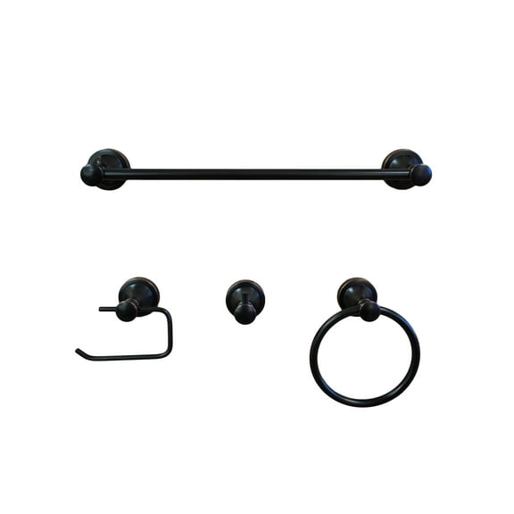 Dyconn Faucet BLN4SET18-ORB London Series Bathroom Set, Oil Rubbed Bronze, 4 Piece