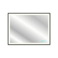thumbnail image 1 of Dyconn Faucet Black Frame Wall Mounted LED Bathroom Vanity Mirror(48"W X 36"H ), 1 of 2