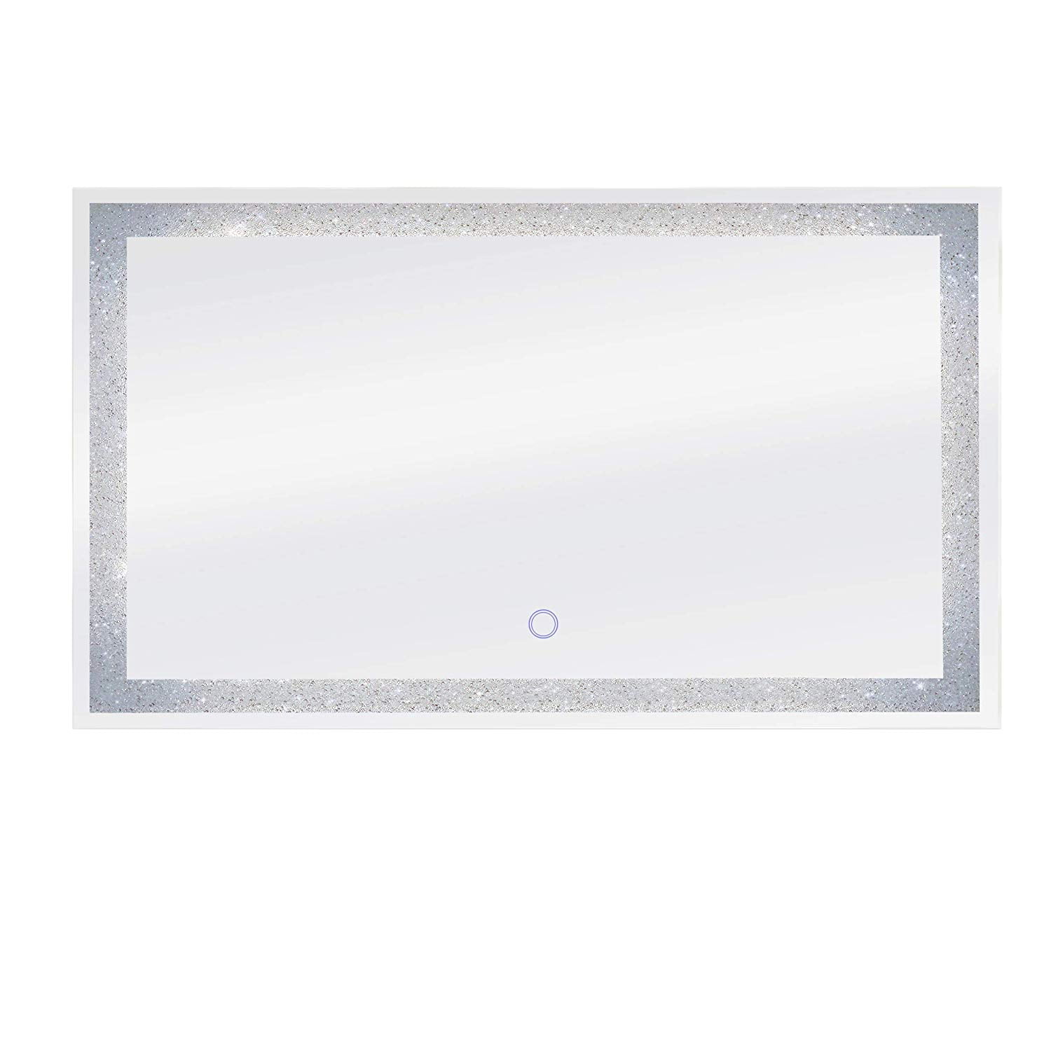 Edison Frameless Rectangular LED Bathroom Vanity Mirror, 60" x 35"