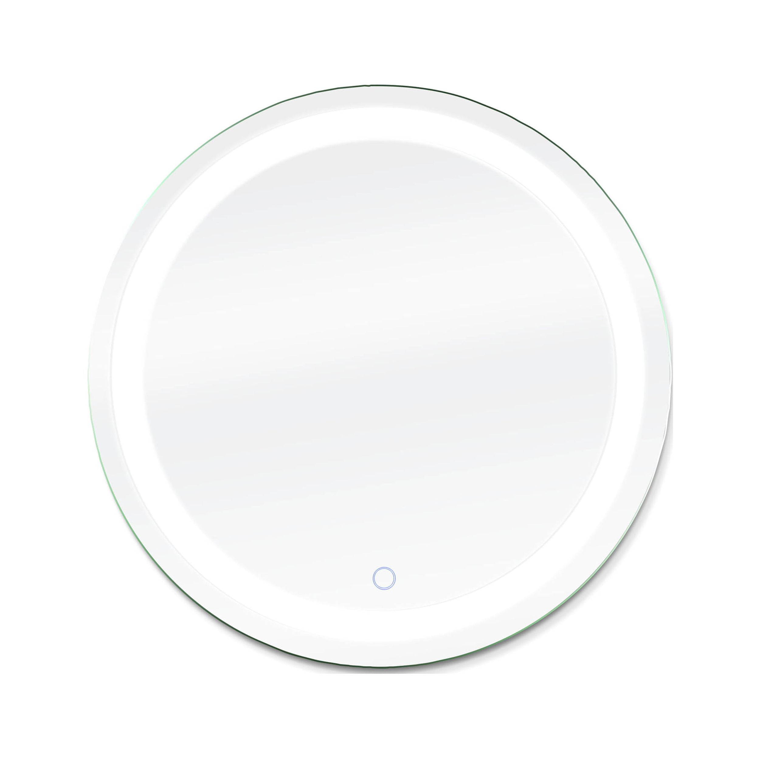 24-Inch Round Frameless LED Bathroom Vanity Mirror