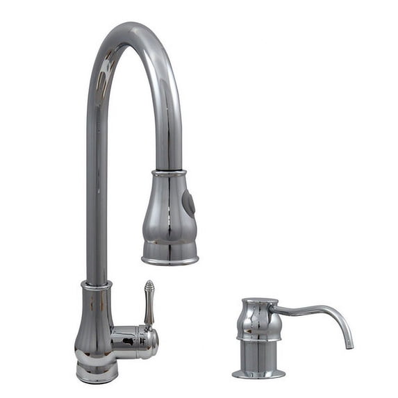 Dyconn Faucet Single Handle Kitchen Faucet and Soap Dispenser