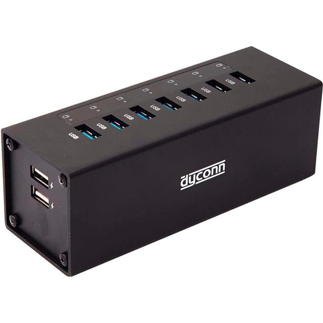 Dyconn  Power Hub SuperSpeed 9-Port 2-5A Charging Only Industrial Grade USB 3.0 Hub (HUBC7B) - Black