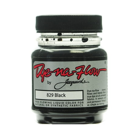 Dye-Na-Flow Fabric Colors black, 2 1/4 oz., 829 (pack of 4)