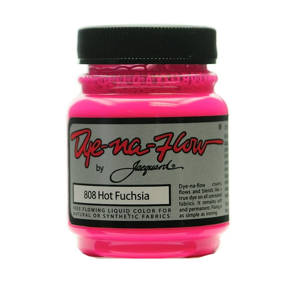 Dye-Na-Flow Fabric Colors hot fuchsia, 2 1/4 oz., 808 (pack of 4)