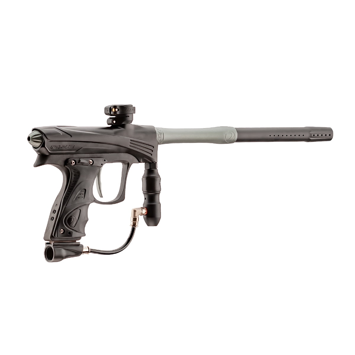 DYE Rize CZR High-End Paintball Marker - Black/Grey with Precision True ...