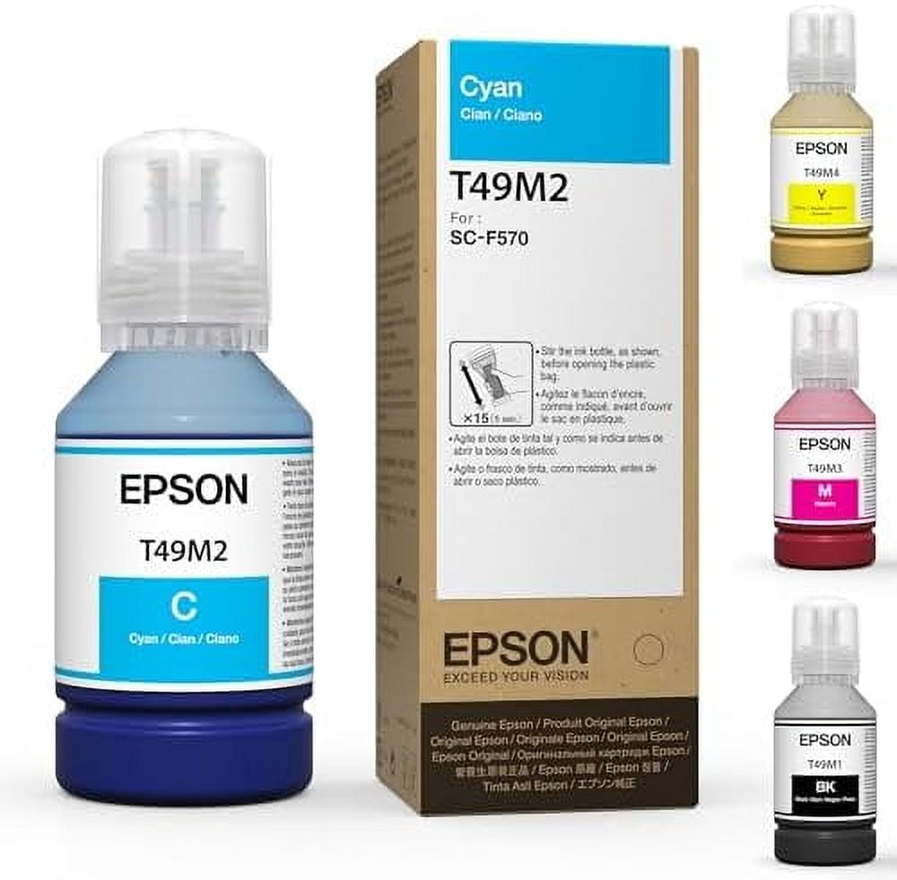 M Ink Dye-Sublimation Ink Refill Bottles for Surecolor F570 and F170 Printers ...