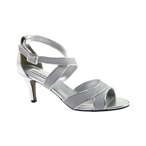 touch ups women's amber silver glitter sandal