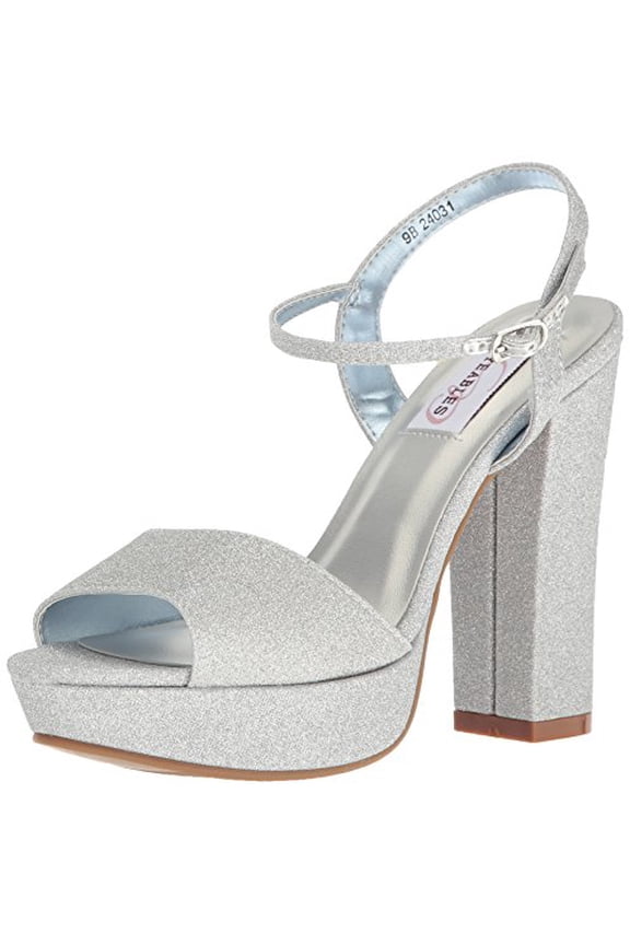 , Inc Womens Women's Whitta Platform Dress Sandal, Silver, 7.5 M US