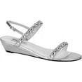 thumbnail image 1 of touch ups women's jasmine silver shimmer sandal, 1 of 2