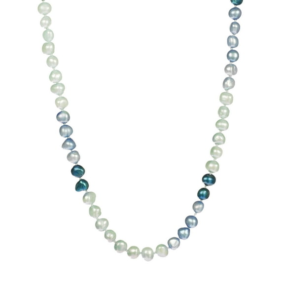 LTC Designs Baroque Blue Cultured Pearl Necklace, 48", Endless, for Adults