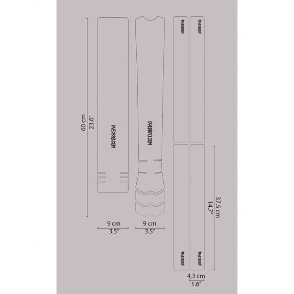 Dyed Bro Frame Protection - Clear Gloss White - DFB11102