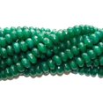thumbnail image 1 of Dyed Faceted Rondelle Beads 5x8mm 15" Emerald Green Jade Faceted Rondelle Beads Genuine Gemstone Natural Jewelry Making, 1 of 1