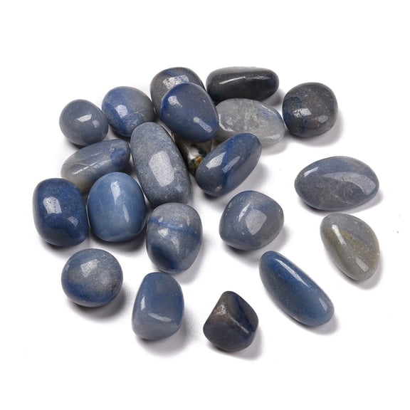 Dyed & Heated Natural Blue Aventurine Beads No Hole Nuggets Tumbled Stone Healing Stones for 7 Chakras Balancing Crystal Therapy Meditation Reiki Vase Filler Gems 9~45x8~25x4~20mm about 111pcs/1000g