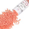 thumbnail image 1 of Miyuki Delica Seed Beads – Size 11/0 (1.6 mm), DB1363, Dyed Opaque Peach, 7.2g, Approx. 1440 Beads, 1 of 7