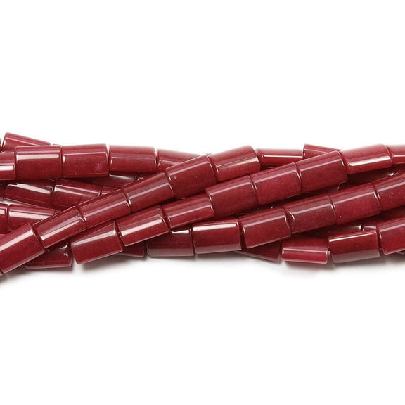 Dyed Rectangle Beads 10x14mm Ruby Jade Rectangle Beads Genuine Gemstone Natural Jewelry Making