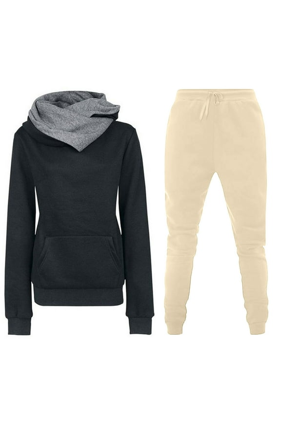 Dyegold 2 Piece Outfits For Women Long Sleeve Hoodies Pullover Tops And Long Pants Tracksuit Set Fall Sweatshirt Lounge Set