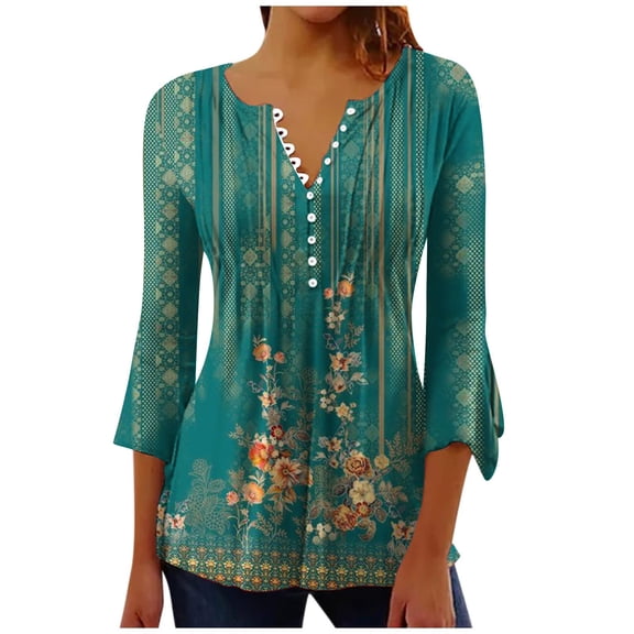 Dyegold Black Blouses For Women Ladies Womens Blouses 3/4 Sleeve Women Tops And Blouses Fall Outfits Oversized ​Trendy Tunic Tops ​Unique Tops For Women ​Free Shipping