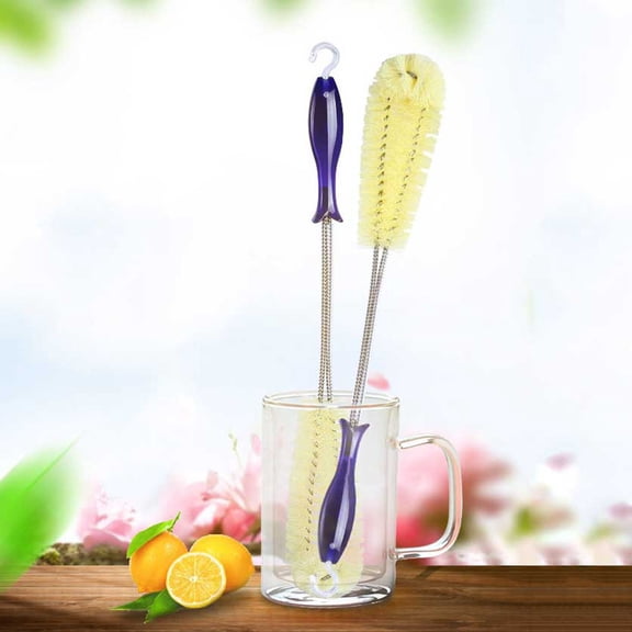 Dyegold Bottle Cleaning Brush Long Handle 39 cm Flexible Nylon for Teapot Kettle Flask Cup Narrow Neck Cleaner Tool