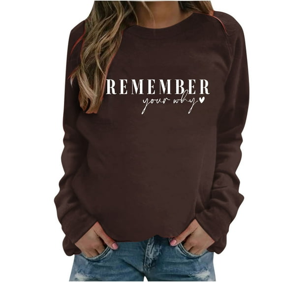 Dyegold Crew Neck Sweatshirts Women My Orders Crew Neck Western Ladies Sweater Letter Printed Comfy Long Sleeve Tops Winter Teen Girls Oversized Shirts Casual Fleece Hoodie Plus Size Pullover