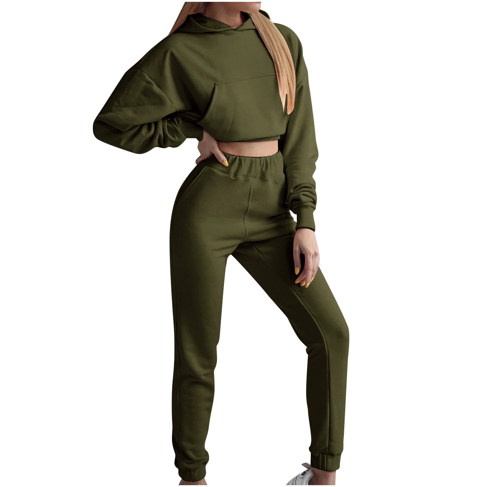 Dyegold 2 Piece Outfits for Women Teen Girls Sweatsuits for Women Set 2 Piece Sweat Outfits for Women 2 Pieces Fleece Winter Warm Clearance Sale 2023