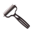 thumbnail image 1 of Dyegold Double Sided Pet Dematting Comb Dog Cat Undercoat Rake Grooming Deshedding Tool with Stainless Steel Teeth for Long Hair Detangling Shedding Removal, 1 of 7